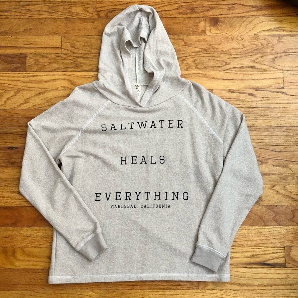 NWOT Coastal Classics Saltwater Heals Everything Pullover Hoodie